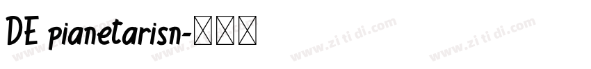 DE pianetarisn字体转换